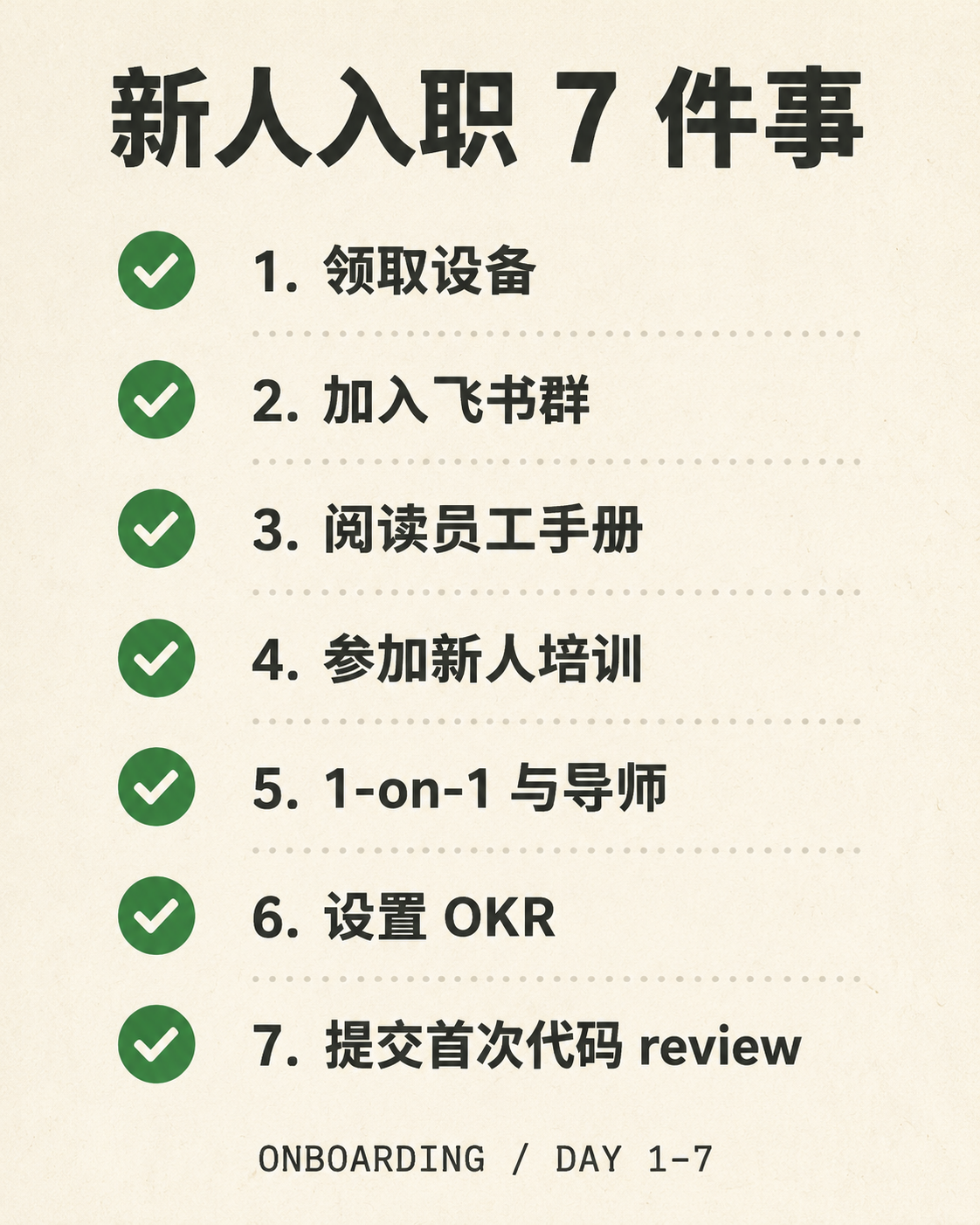 清单 / Checklist